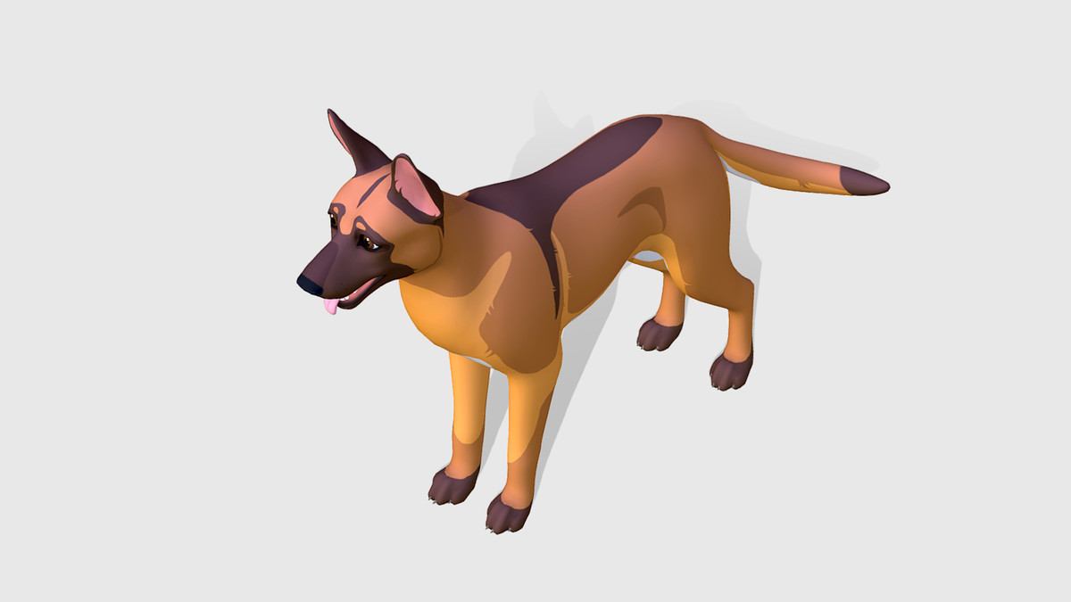 Cartoon Dog - Malinois