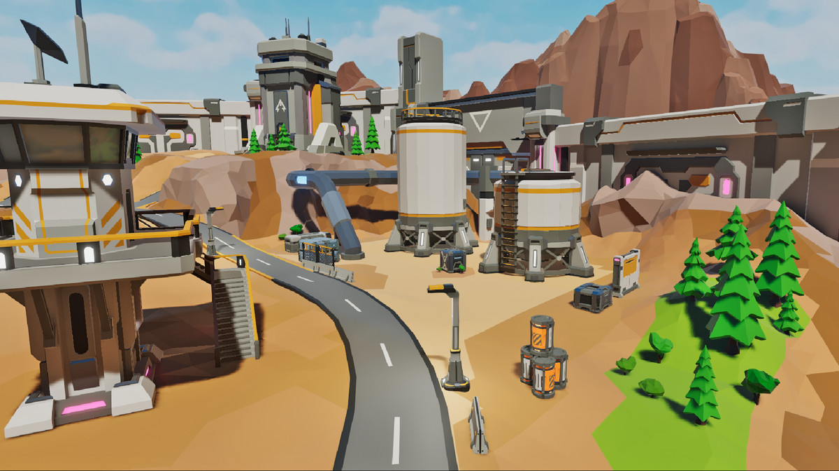 LowPoly Sci-Fi Battle Arena