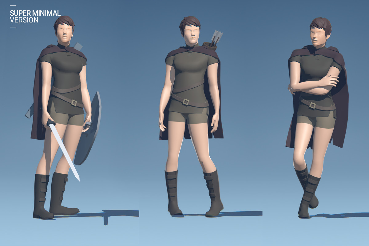 Polyquest Heroes: Warrior I Huntress