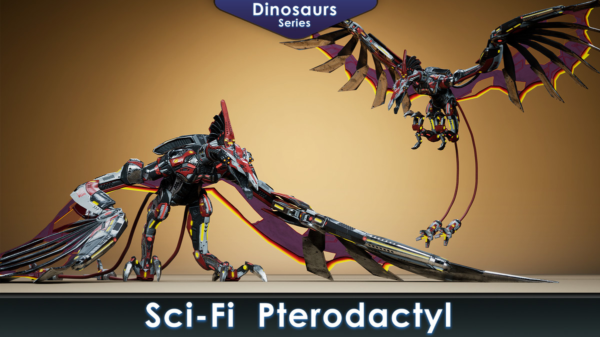 Sci-Fi Dinosaurs Pack 2