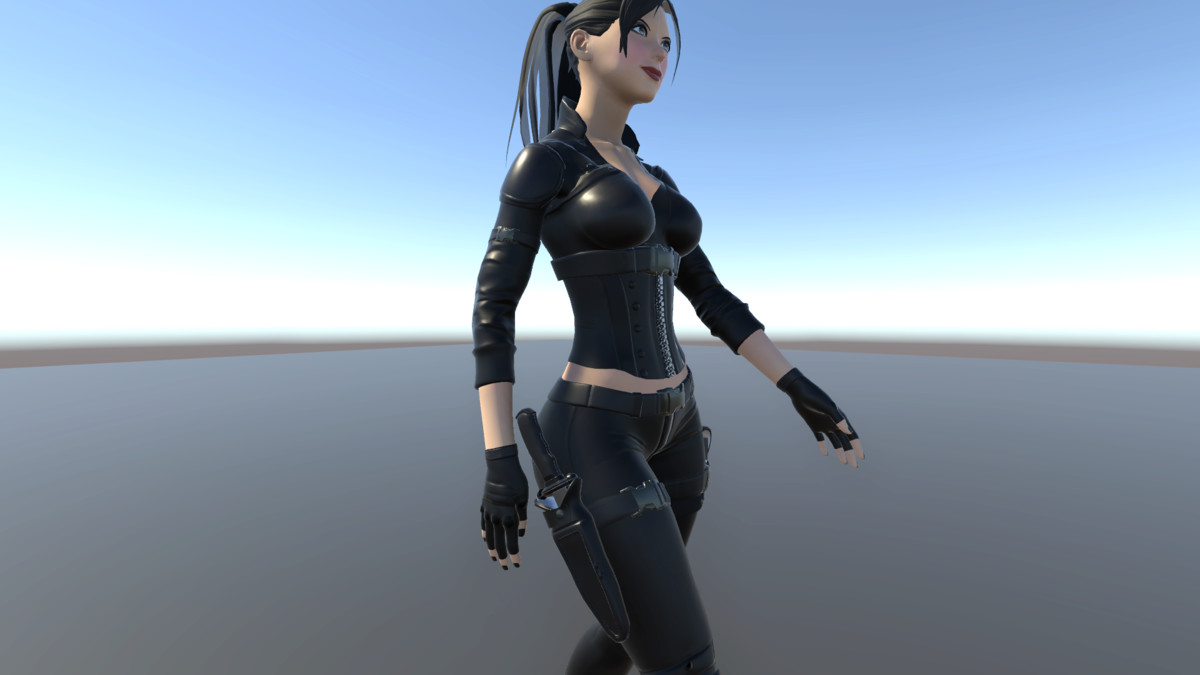 3D Lady In Black