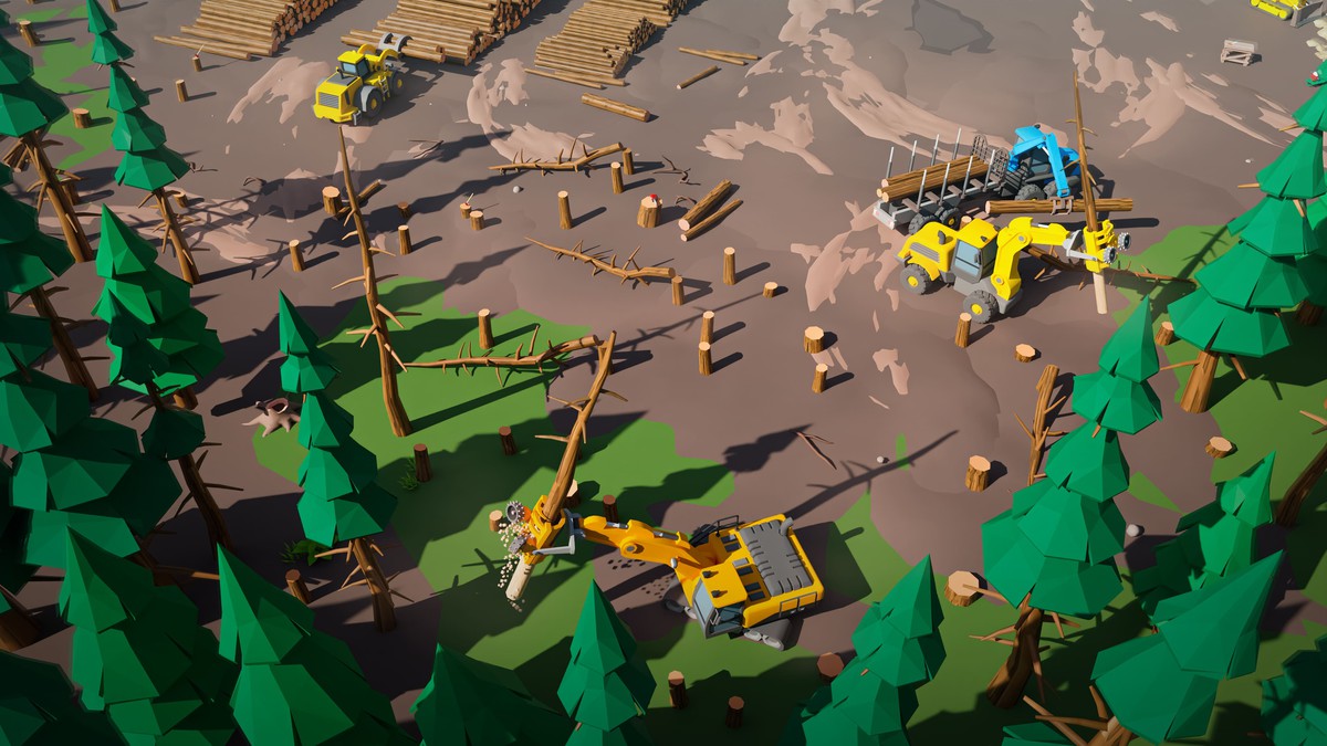 Logging Facility - Low Poly 3D Models Pack