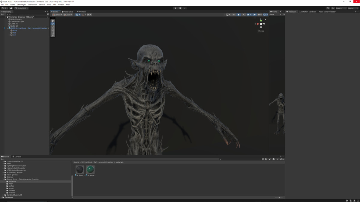 Skinny Ghoul - Dark Humanoid Creature
