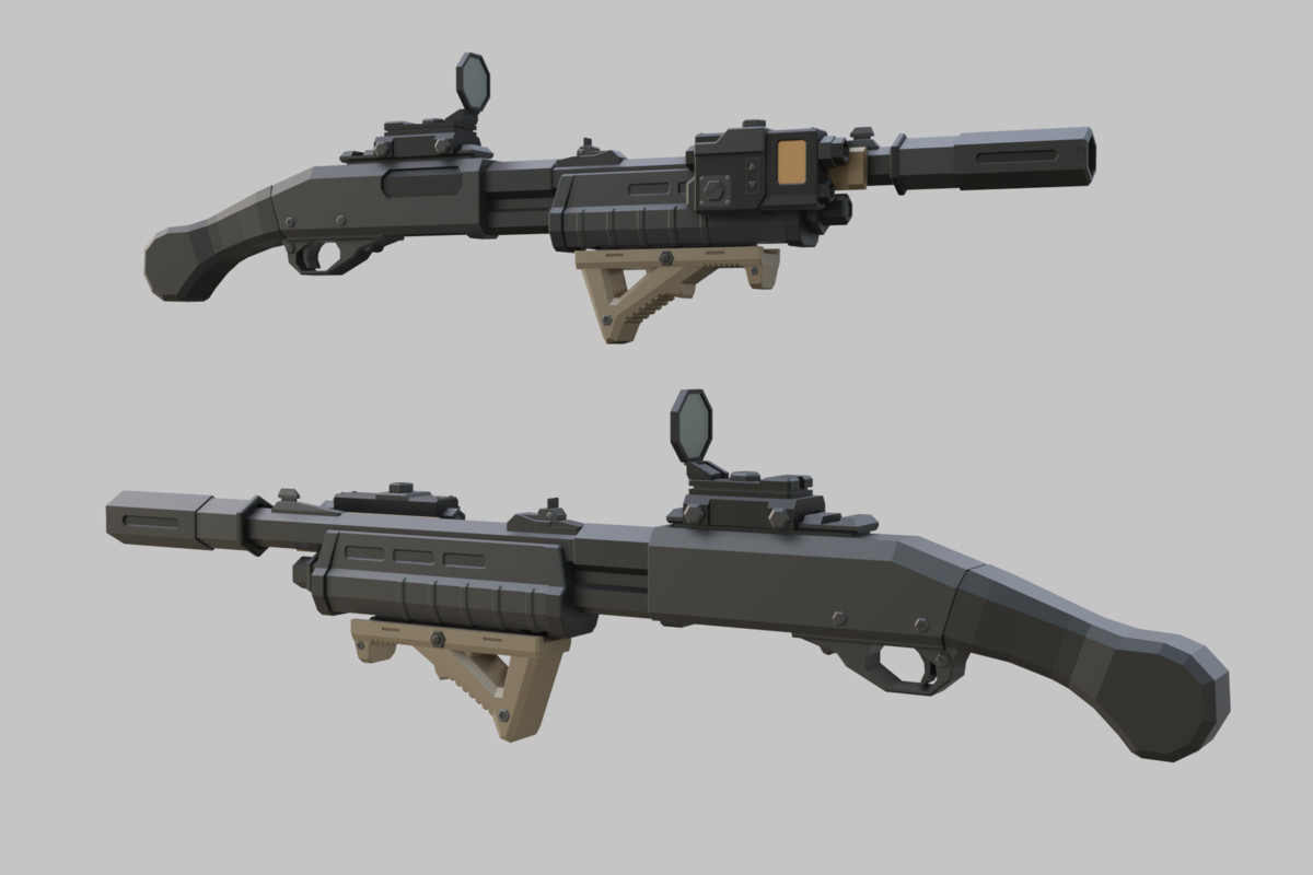 Low Poly Weapon Bundle Pack 1