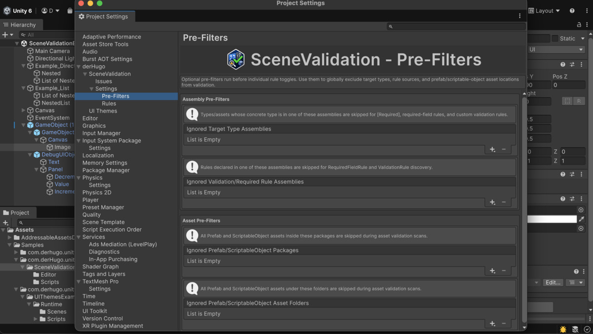 Scene Validation