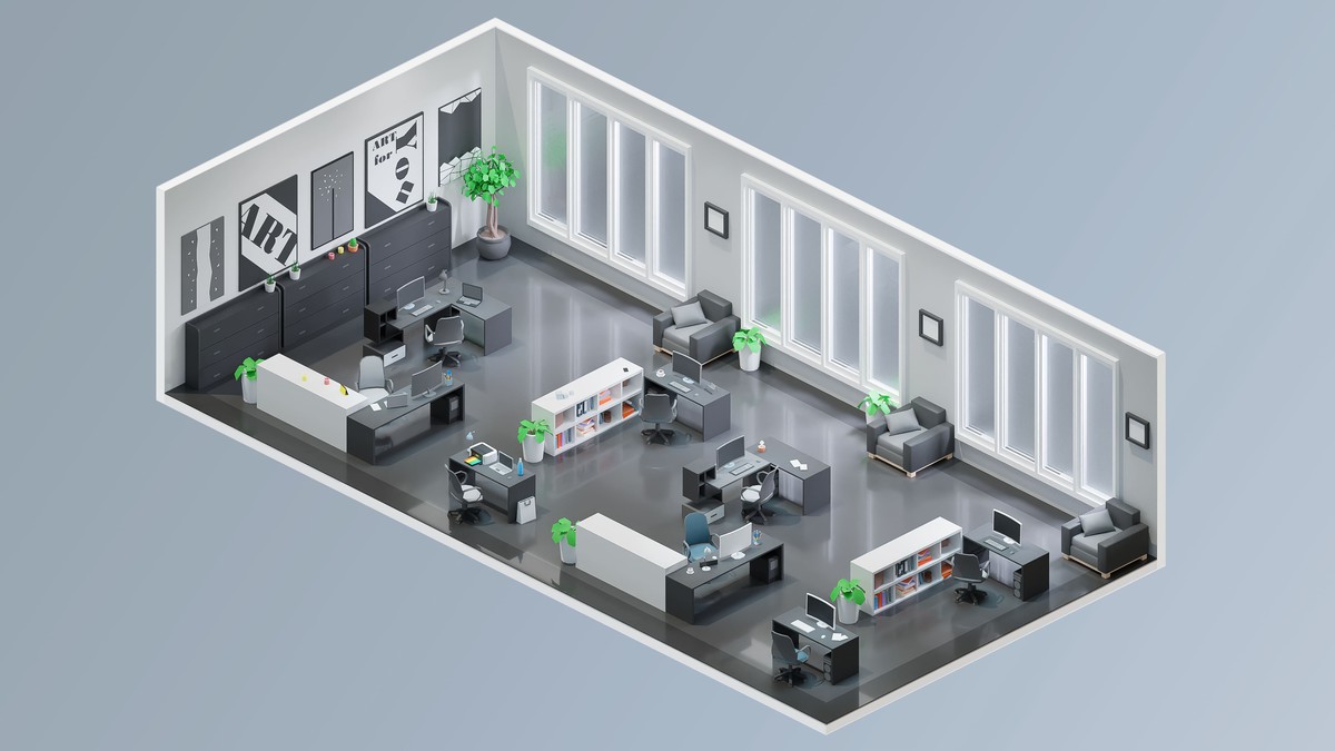 Office - Low Poly 3D Models Pack