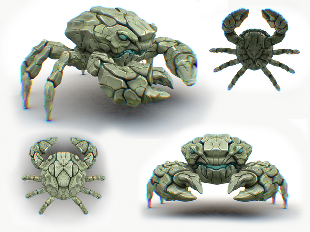 Rift Stone Crab - Stylized Rock Monster