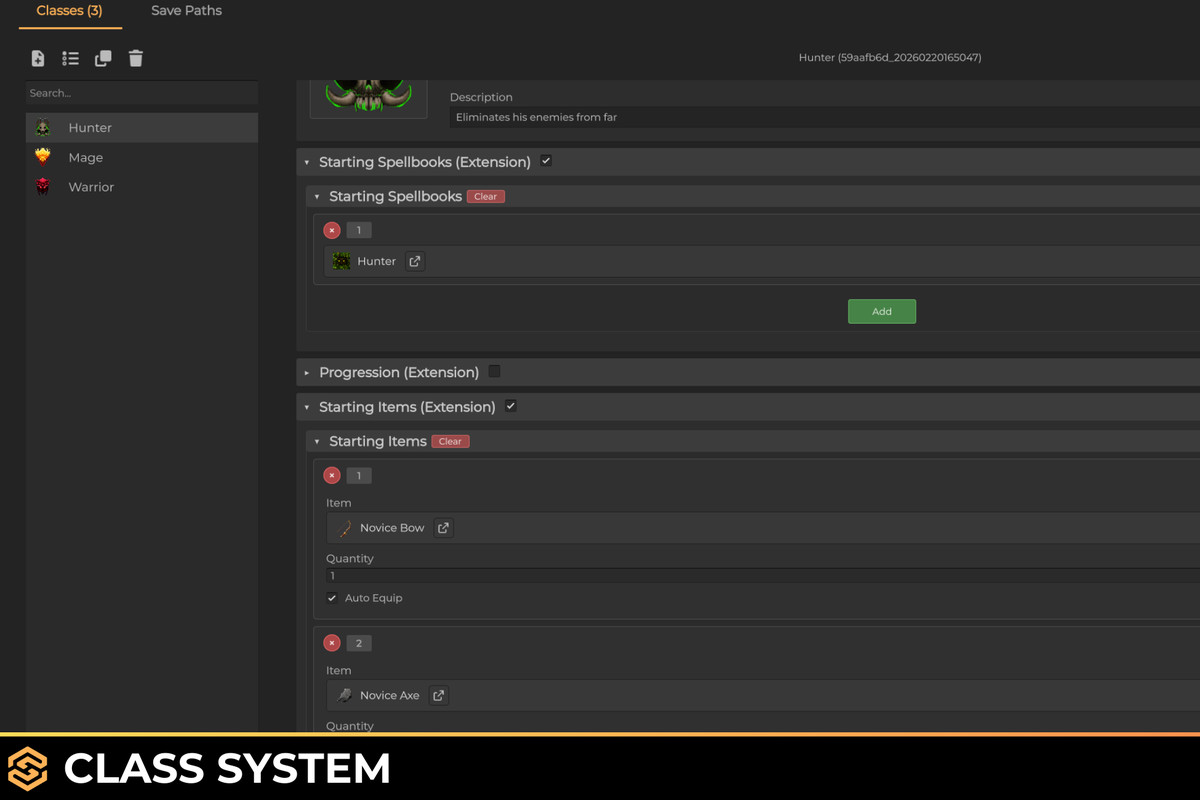Classes - Spark Plugin