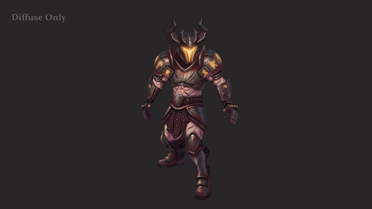 Stylized Infernal Warrior - Humanoid Low Poly