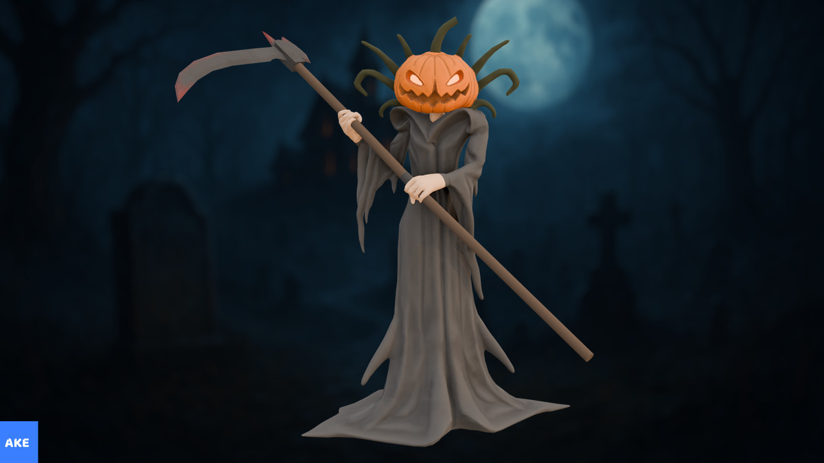 Stylized Pumpkin Enemy 2
