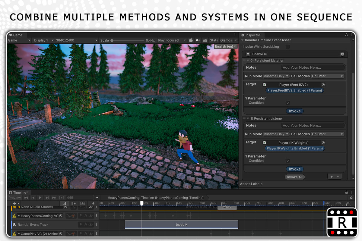 Ramdal Events Timeline Extension | Build Cutscenes Cinematics & Gameplay Systems