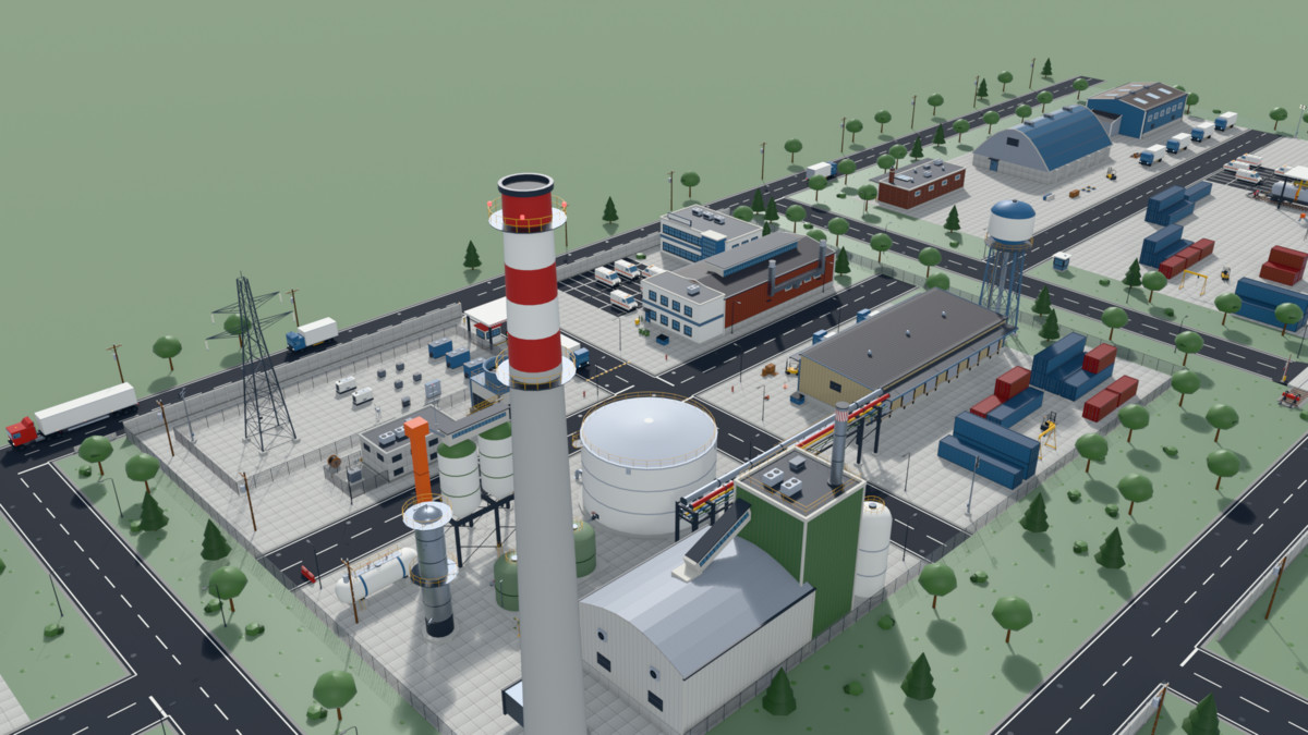 Low Poly Industrial Environment Pack