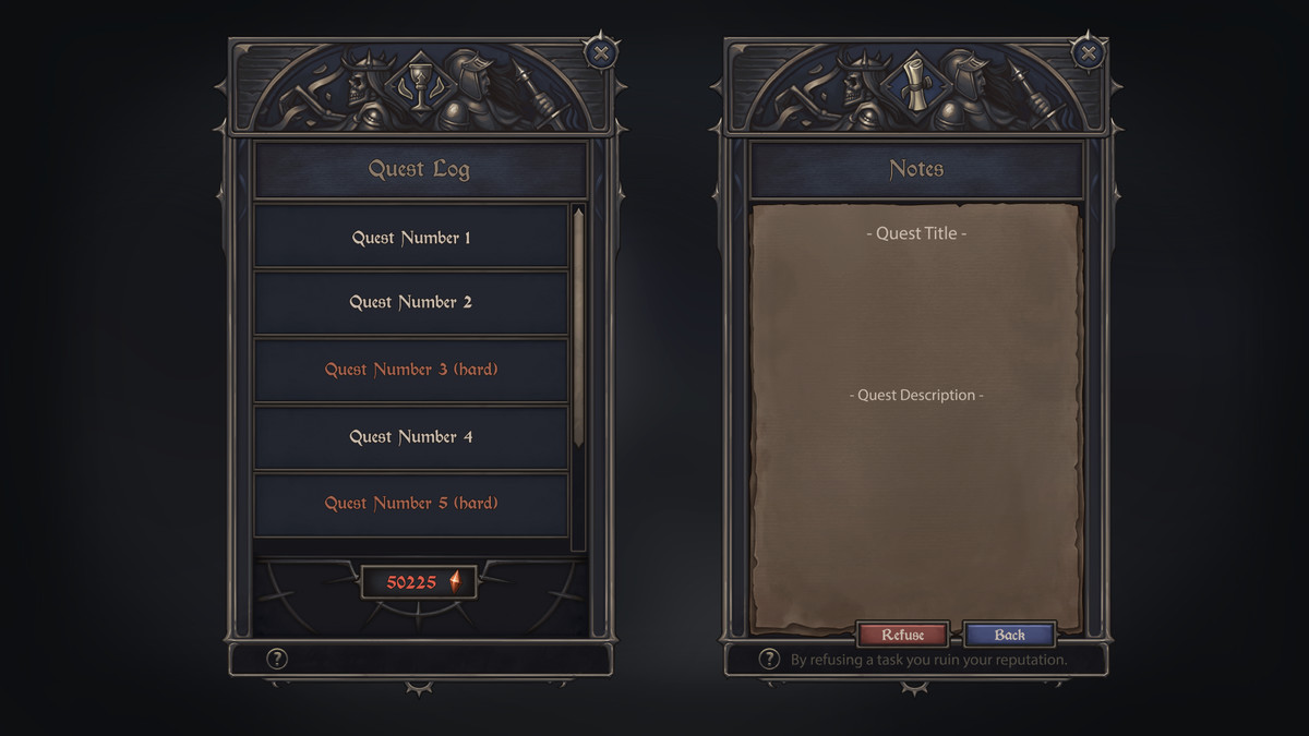 Legendary Warrior UI