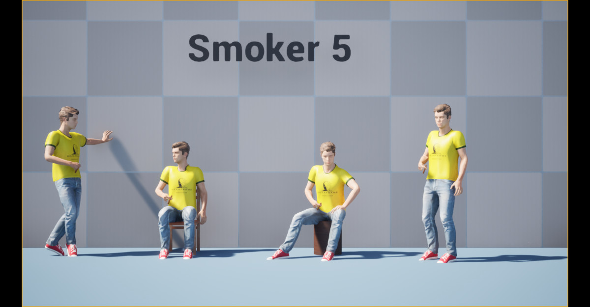 Cigarette Smoker Animation