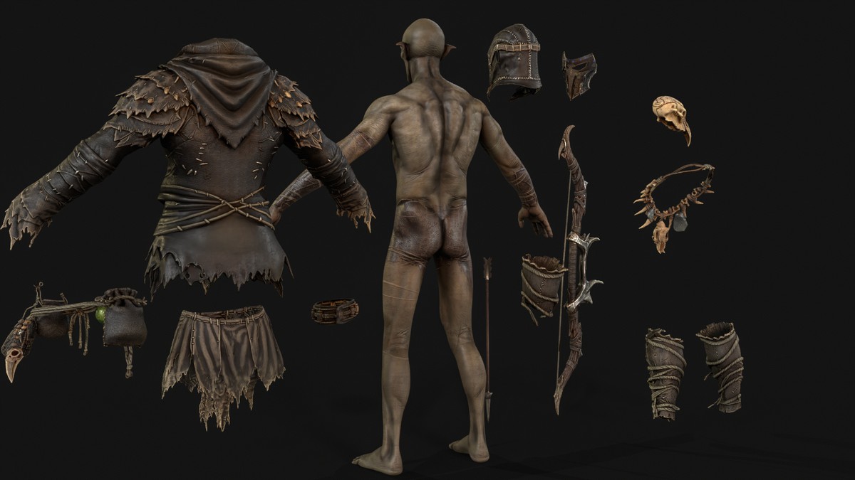 Orc Archer Game Ready