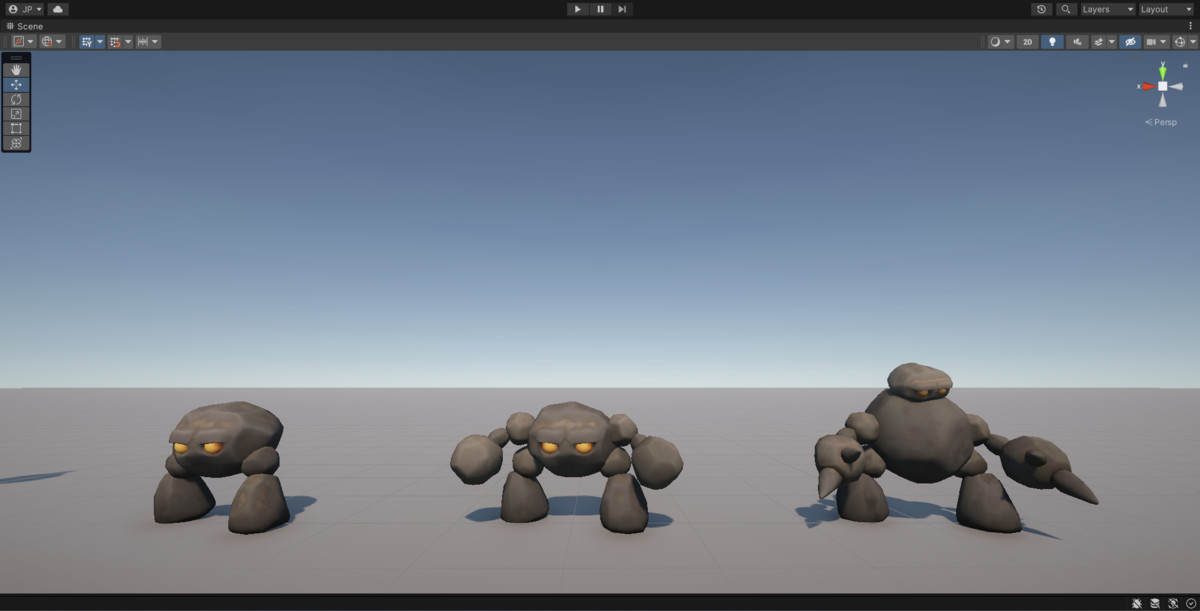 Dungeon RPG Monsters Evolutions - Stylized Low Poly Animated Enemies
