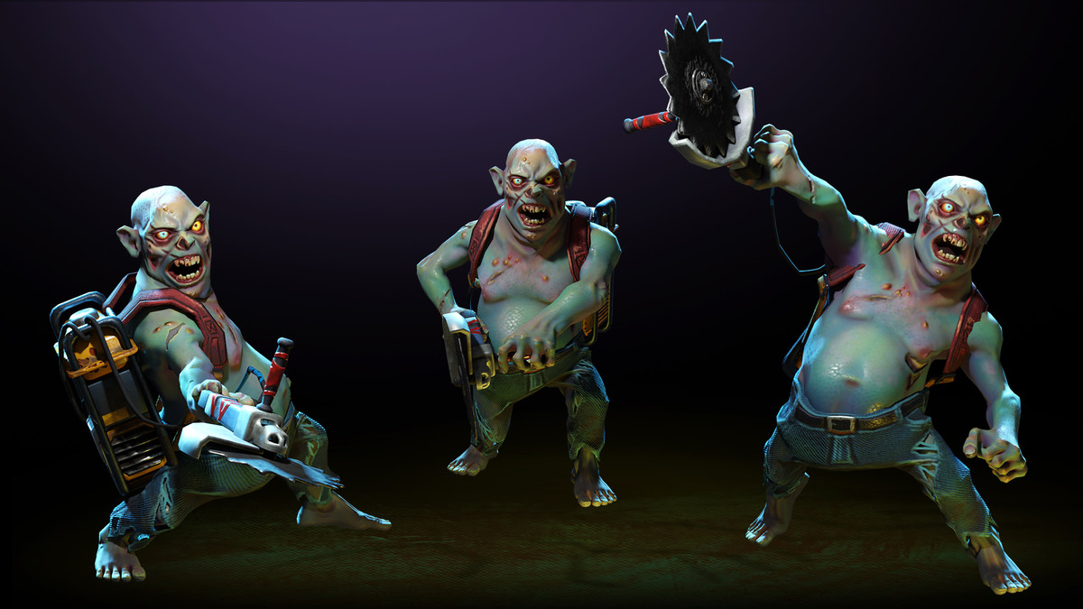Stylized Saw Zombie Enemy