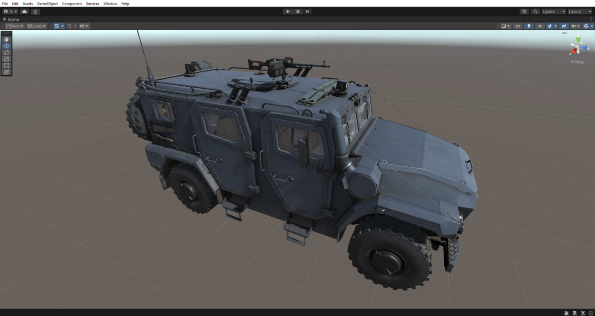Rigged Military Cars Bundle 4pcs