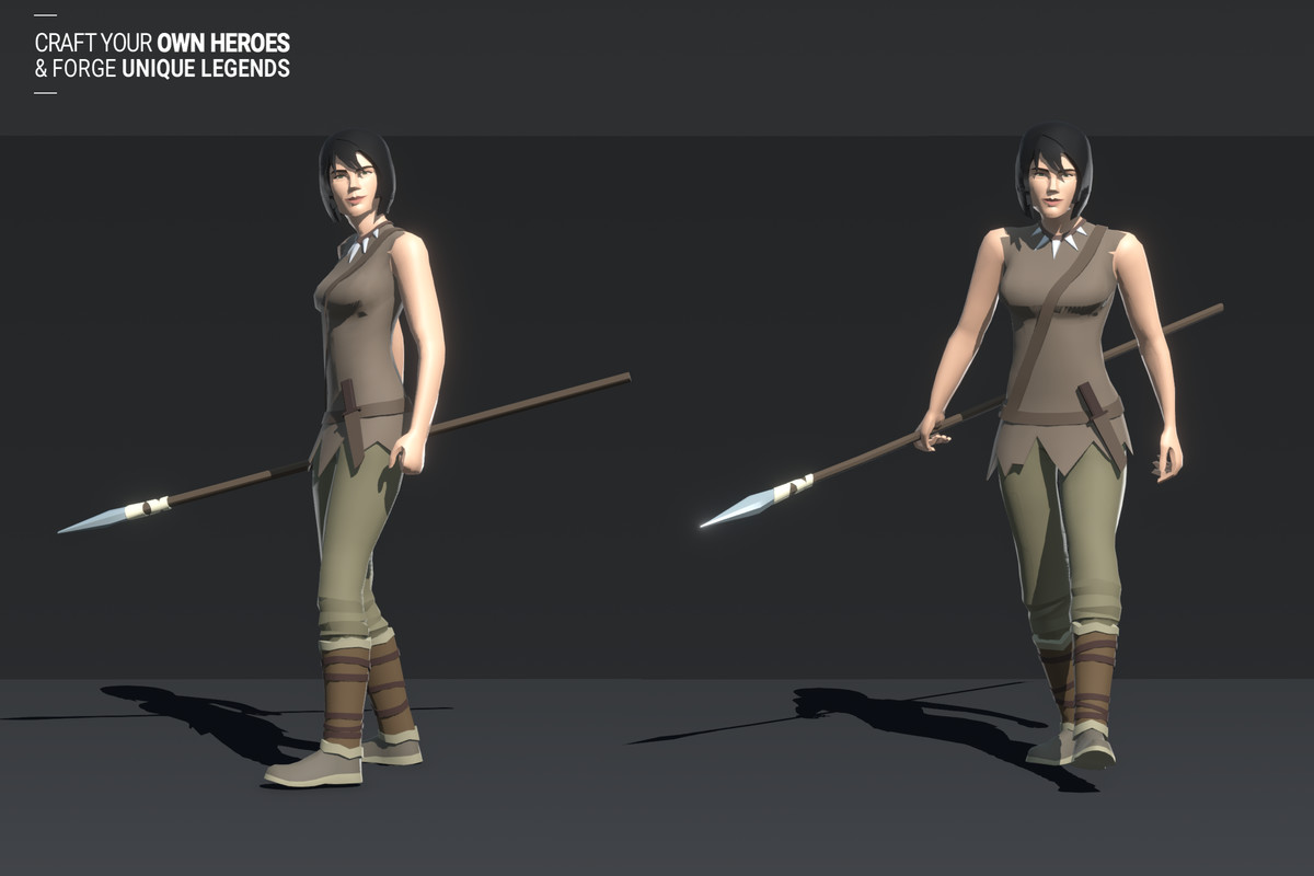 Polyquest Heroes: Warrior I Huntress