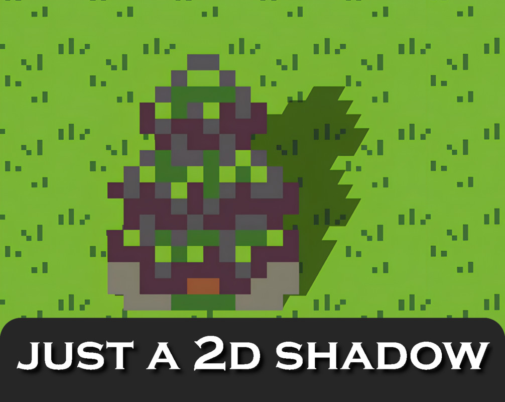 just a 2d shadow