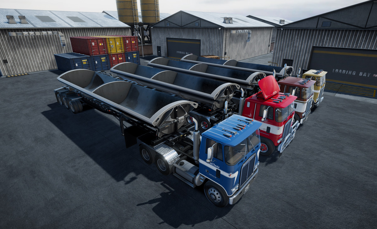 80s cabover sidedump trailer