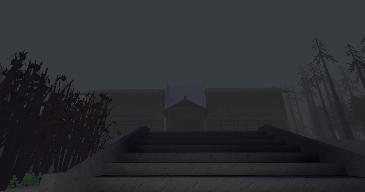 pixel horror abandoned rural school(Modular)