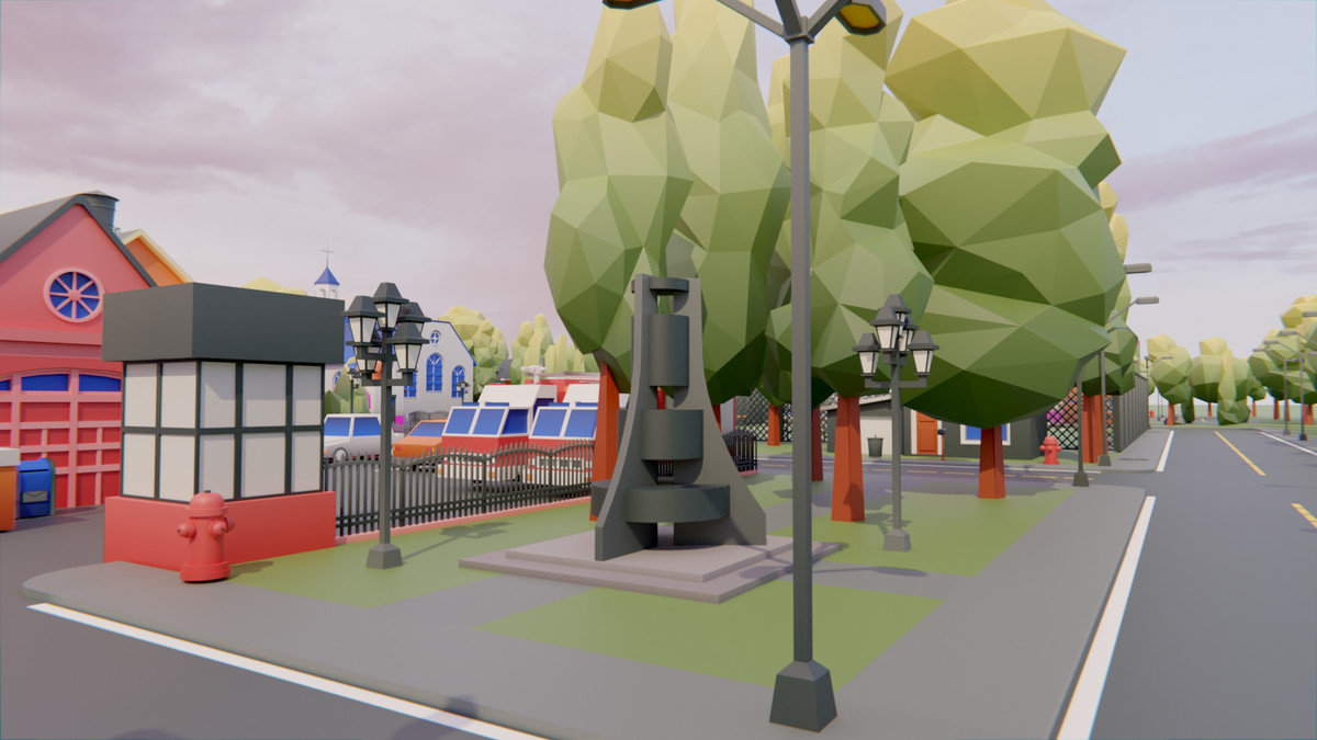 Low Poly Town by IGS