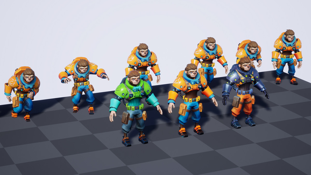 Stylized Sloth Engineer 01