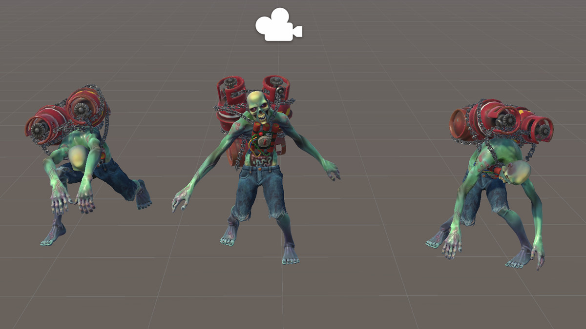 TNT-armed Zombie with a Stopwatch | Stylized