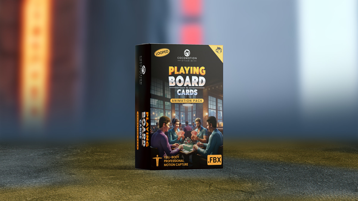 Playing Board Games and Cards Animation Pack