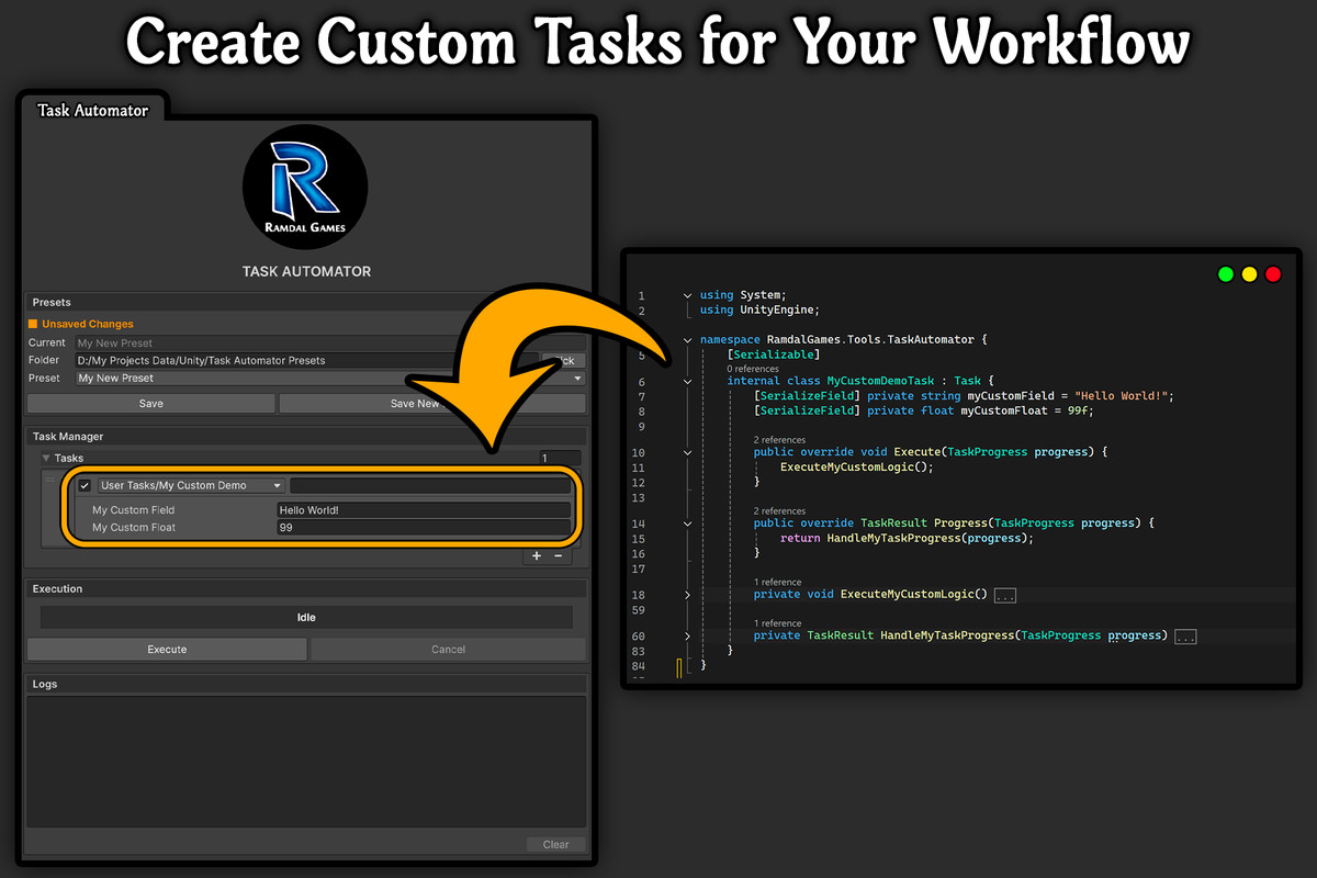 Task Automator | One-Click Workflow Automation for Unity