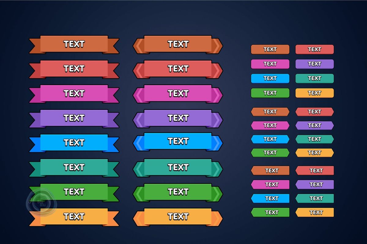 Dark Fantasy GUI + Icons Bundle + PSD GUI files + AI Icons files