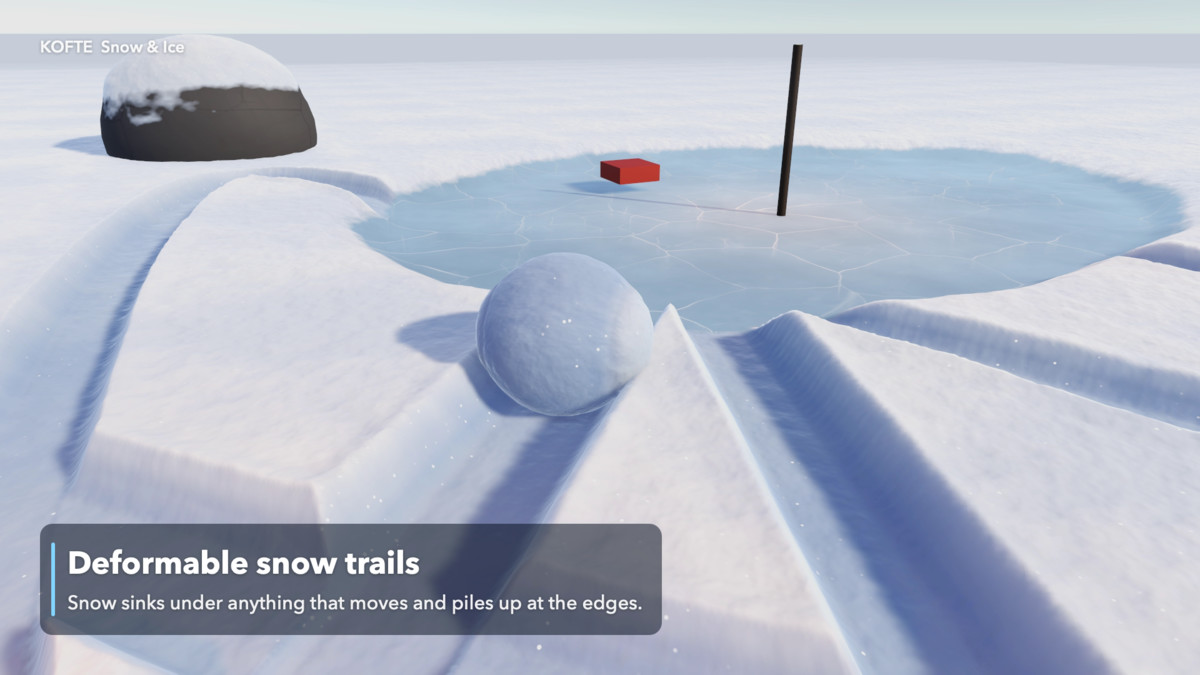 Deformable Snow & Ice Shader — Trails, Footprints, Terrain