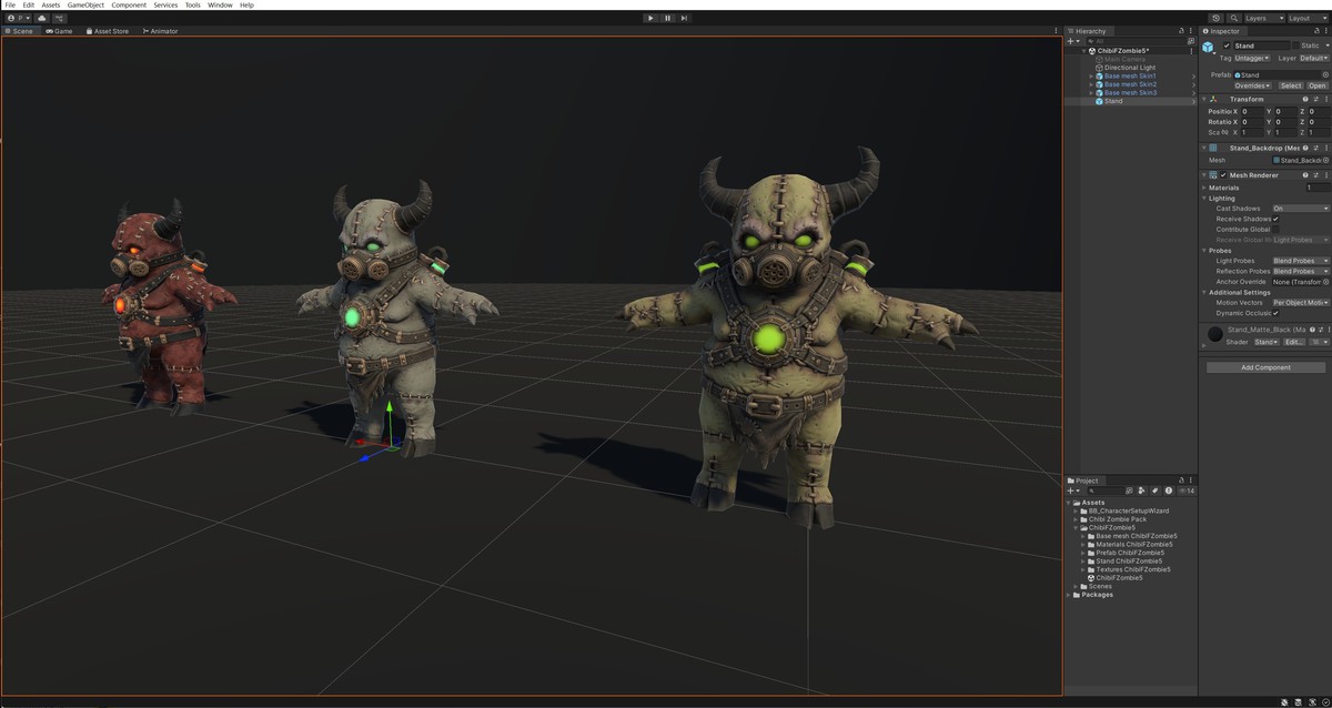 Chibi Necro Zombie Bull