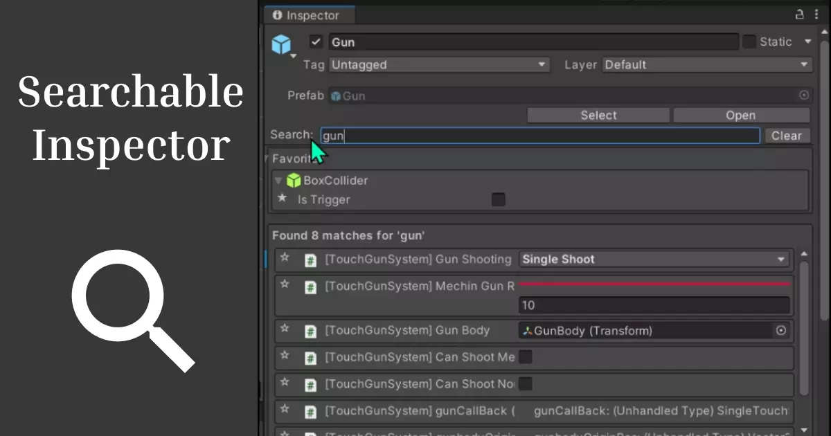 Searchable Inspector