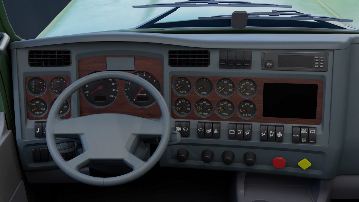 Heavy Truck Chassis 07 Blue and Green URP HDRP Textures