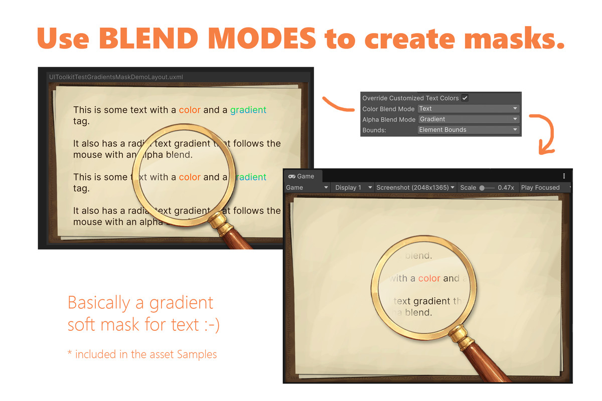 UI Toolkit Gradients for Text & Soft Text Masks