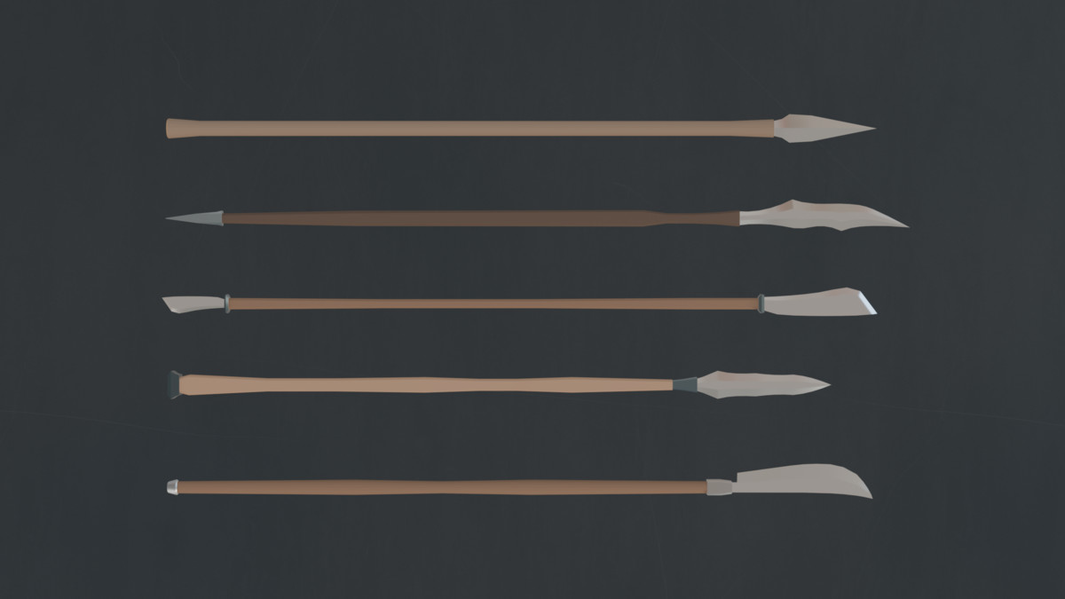RPG Melee Weapon Pack, Low Poly, Game-Ready