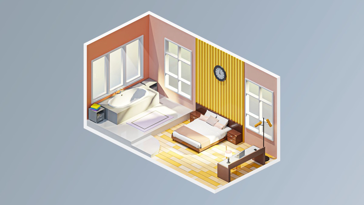 Interior 6 - Low Poly 3D Models Pack