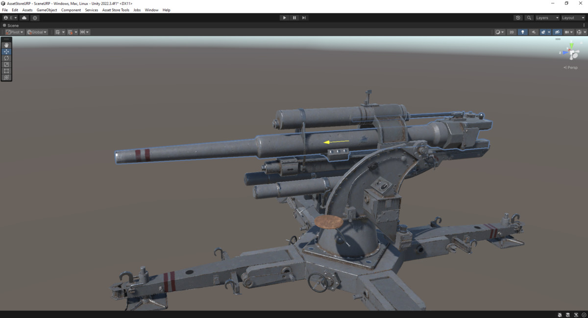 Rigged Flak Cannon WW2