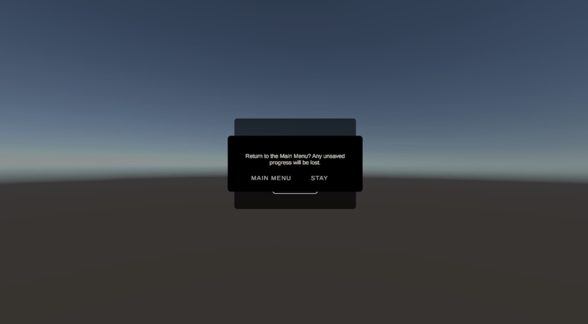 Horror Main Menu UI