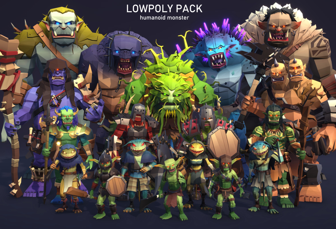 LowpolyPack_Humanoid monster