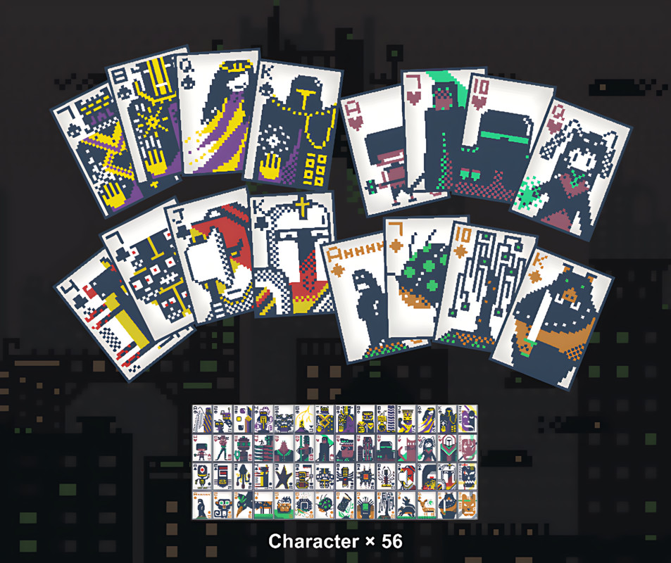 Pixel Poker Card | 2D Card Artwork