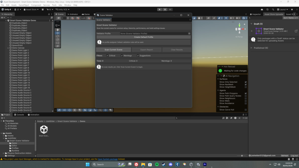 Josh’s Smart Scene Validator