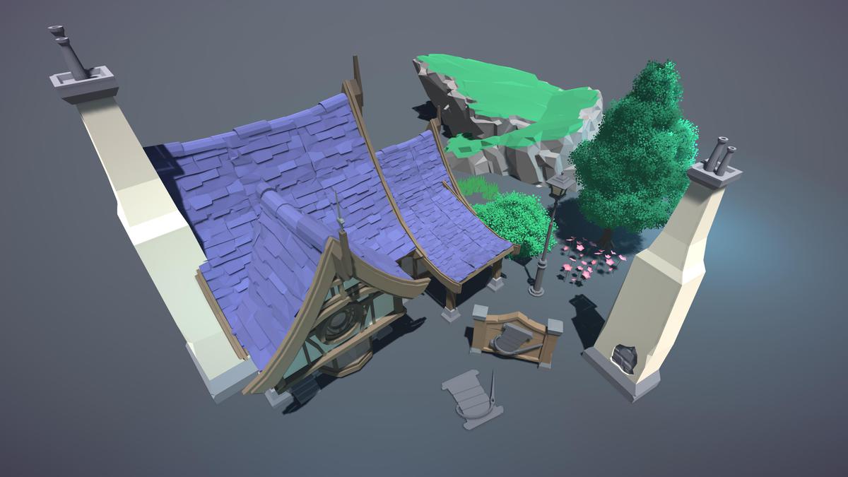 STYLIZED Fantasy Clothing Shop - Low Poly 3D Art