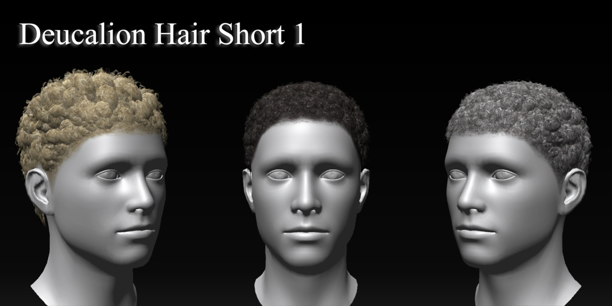 FG3D Male Hair Pack 2