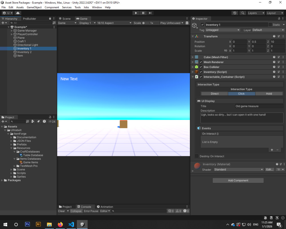 ItemForge - Advanced Inventory System