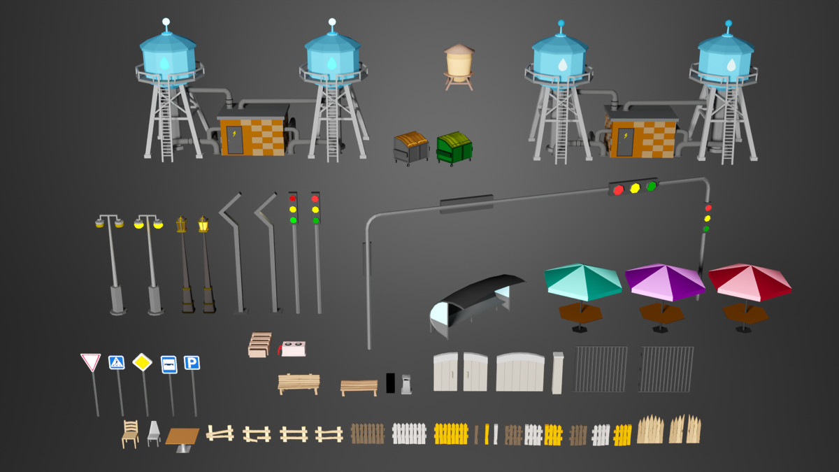Low Poly City Pack - Mini World Studio