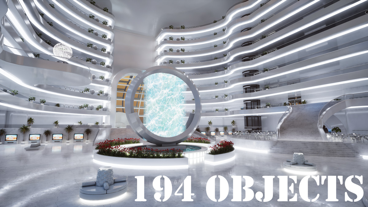 Futuristic Environment Kit Vol.1 – Sci-Fi Mega Mall