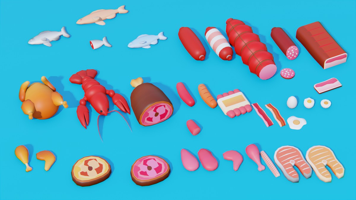 Low Poly Food Pack by IGS